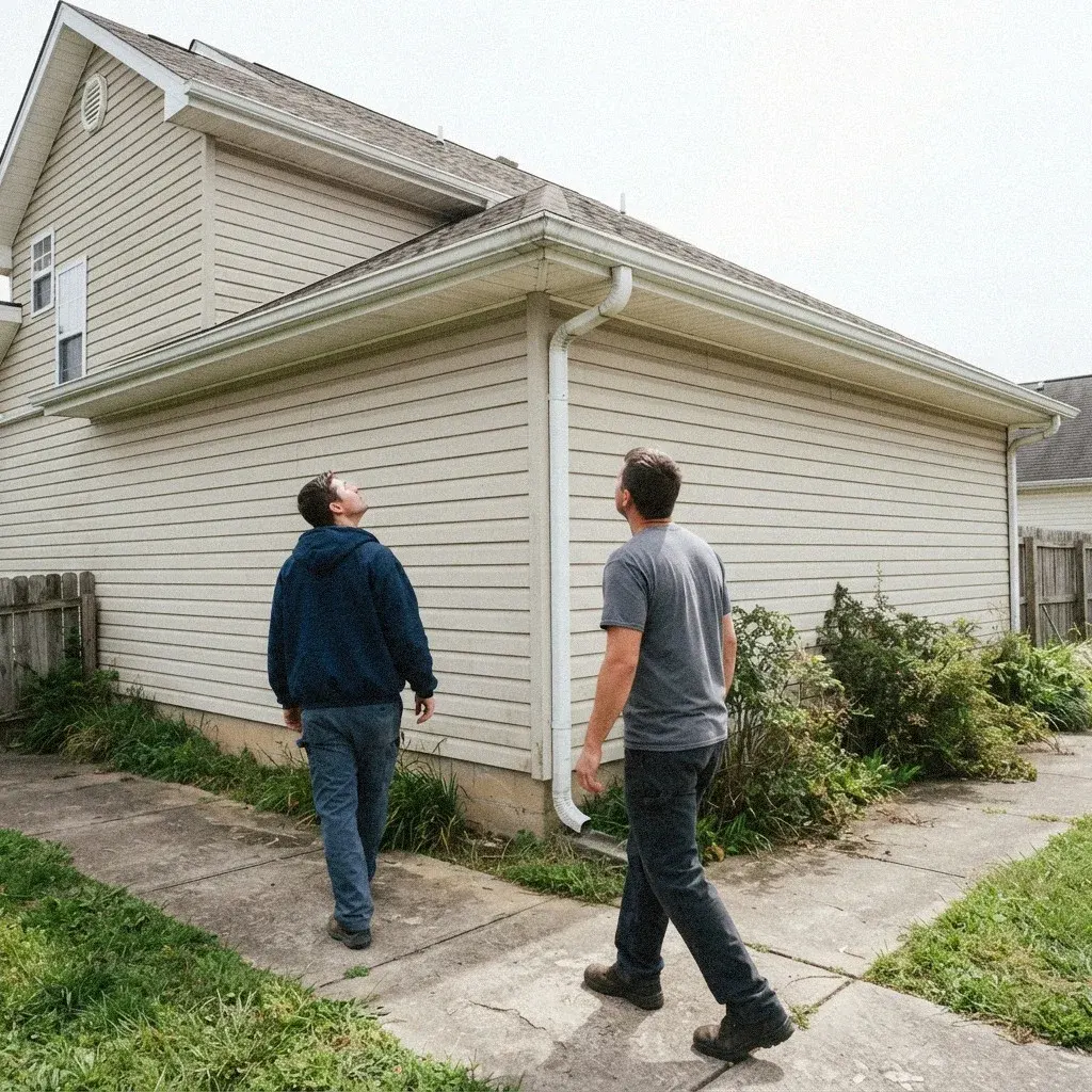 Gutter Separation and Ice Loading roof damage in Minneapolis, MN